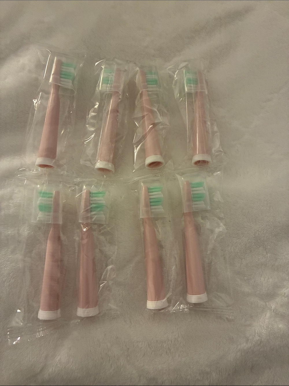 Pack of 8 Pink Replacement Electric Toothbrush Heads
